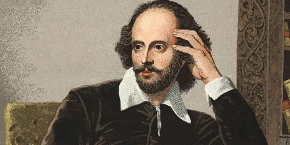 8. William Shakespeare (1564, 1616): El dramaturgo inglés, autor de Hamlet.
