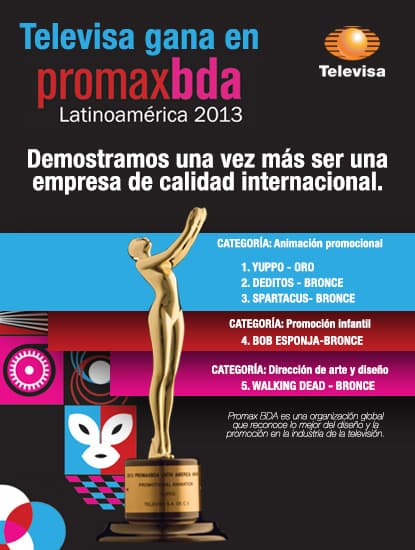 PromaxBDA galardona campañas de Televisa