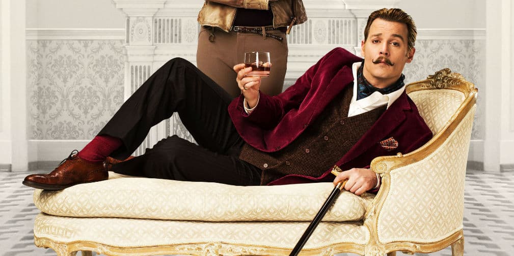7. Mortdecai: El atractivo de Johnny Depp sólo recaudó 47.3 millones de dólares, pero costó hacerla 60. ¡Auch!