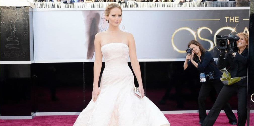 1. Jennifer Lawrence: La actriz de Los Juegos del Hambre tiene un estilo fresco, sin grandes adornos.