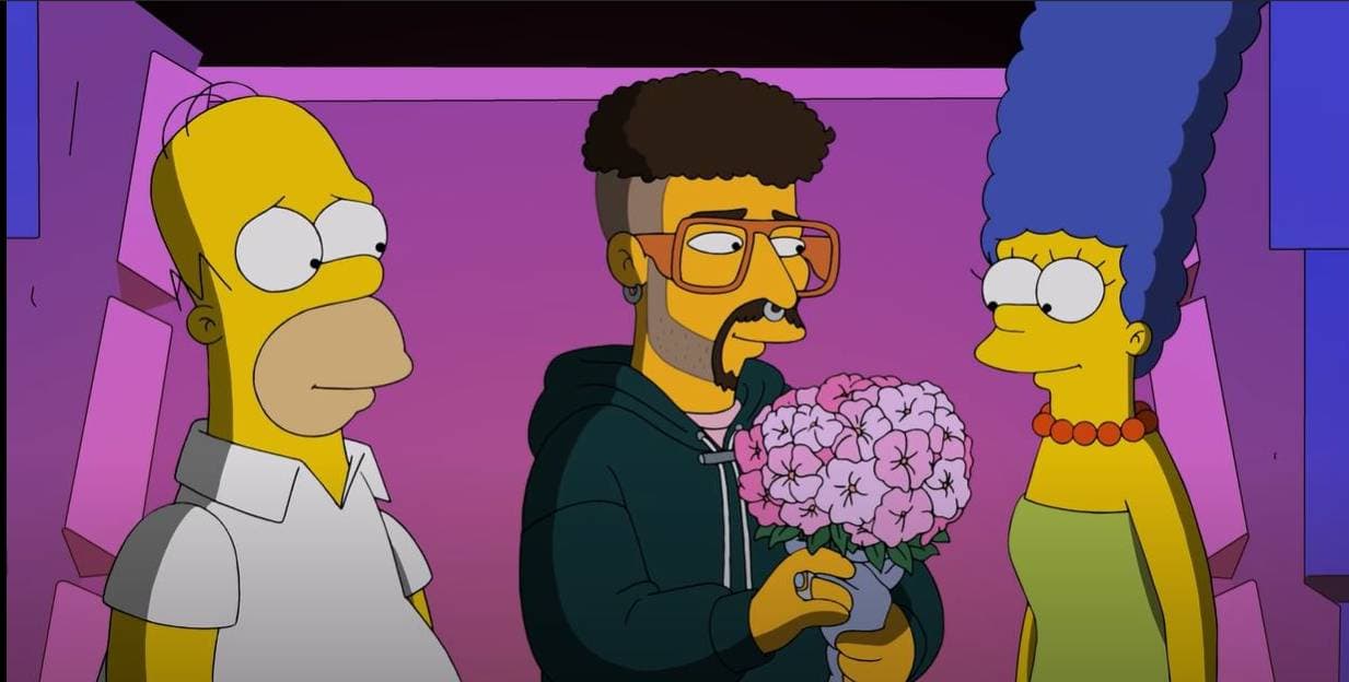 Los Simpson: Bad Bunny salva la relación de Homero y Marge en nuevo clip