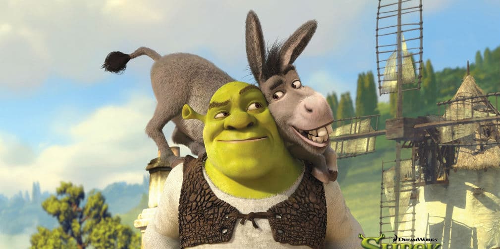 8. Shrek y Burro: Una pareja que empezó con muy mal pie. Sin embargo, pronto forjaron una bonita amistad.