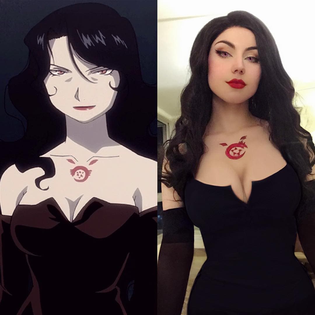 Su Lujuria, de Fullmetal alchemist, es idéntica al homúnculo.