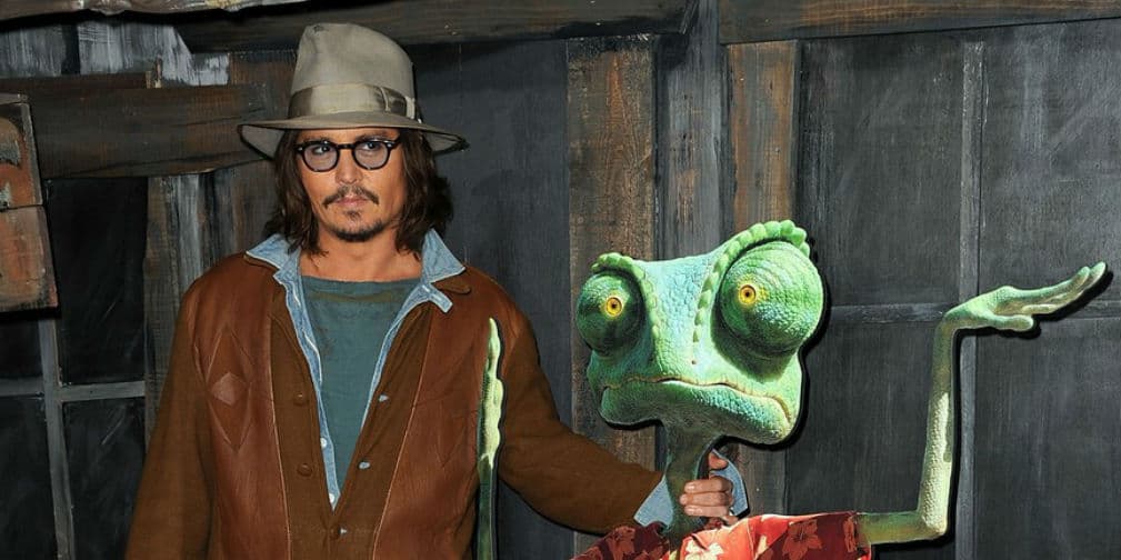 12. Johnny Depp: El actor prestó su voz a Rango, un camaleón que busca salvar a un pueblo entero.