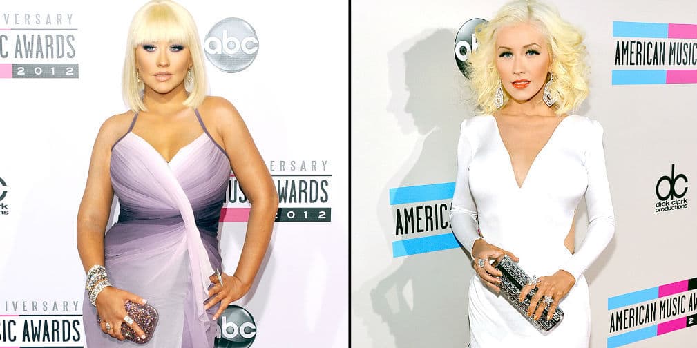 2. Christina Aguilera: La rubia se pasó de voluptuosa debido a sus embarazos pero volvió a ser sensual.