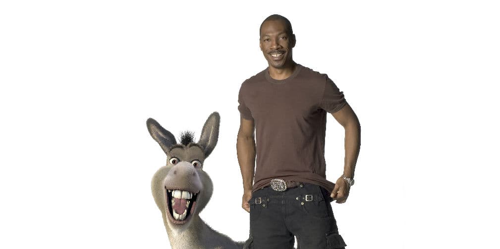 Eddie Murphy y Eugenio Dérbez dan vida al Burro más popular del cine.