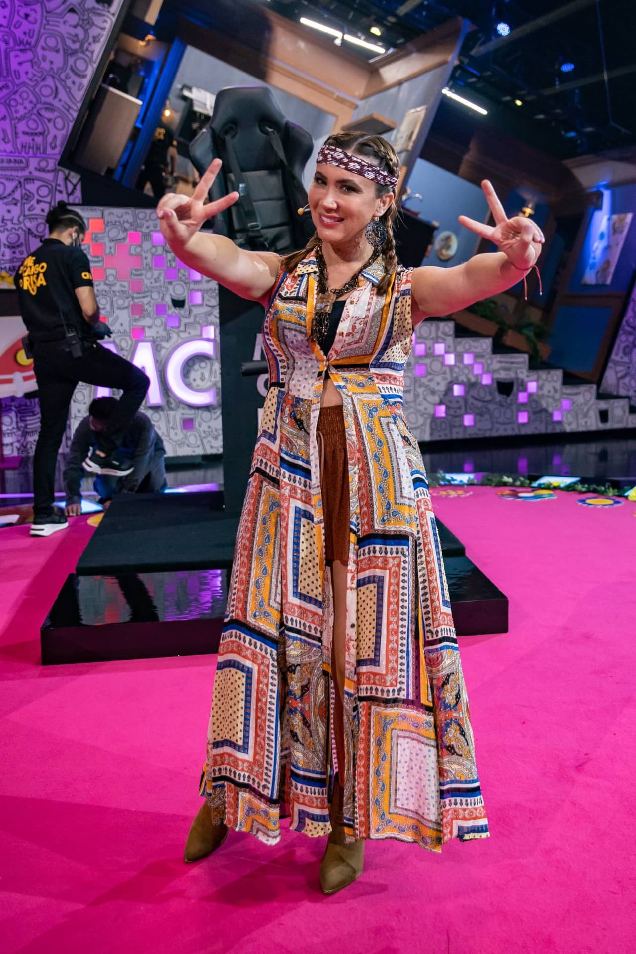 ¡Y así lució Mariazel en el especial hippie!