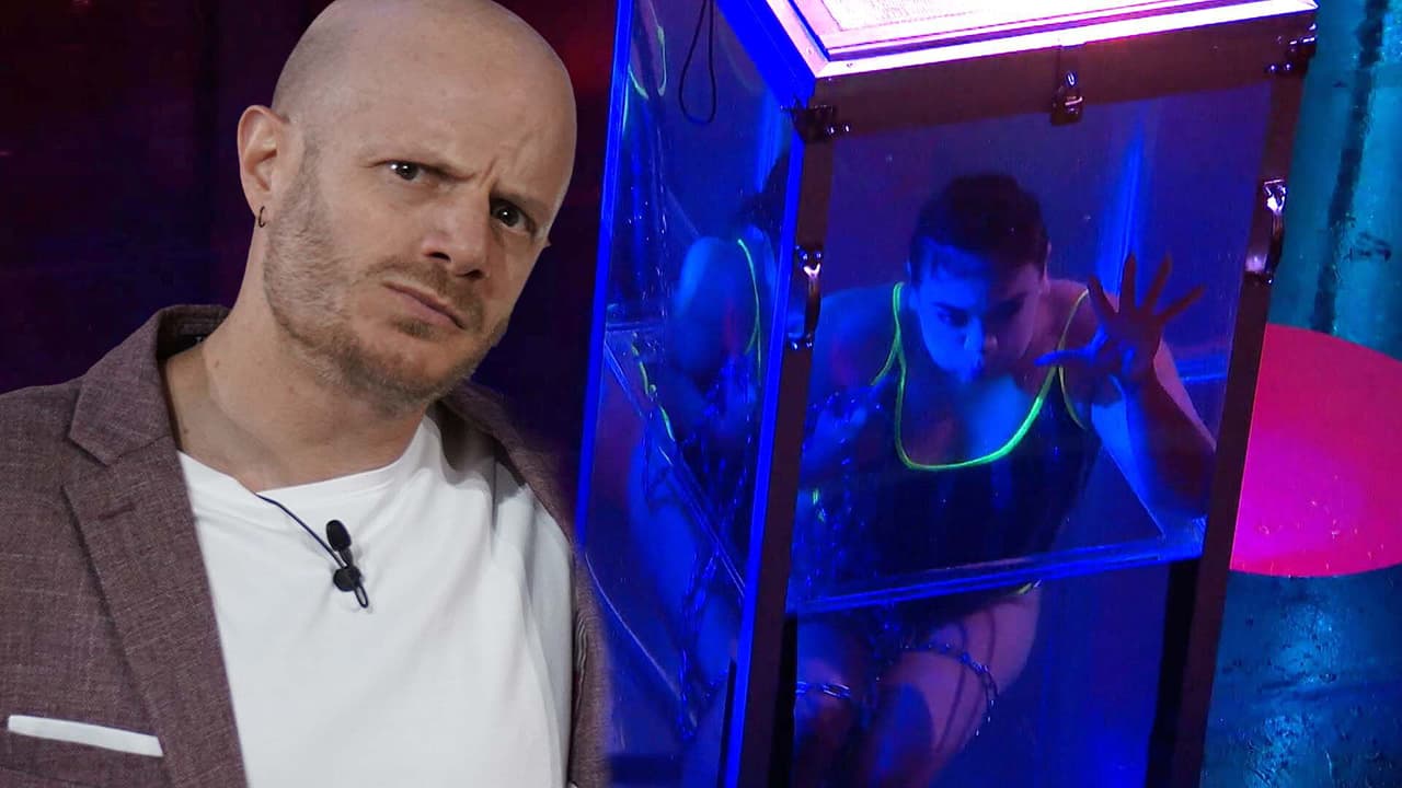 ¡Ay, qué miedo! Facundo vive momentos de pánico al ver que la escapista no puede salir del agua