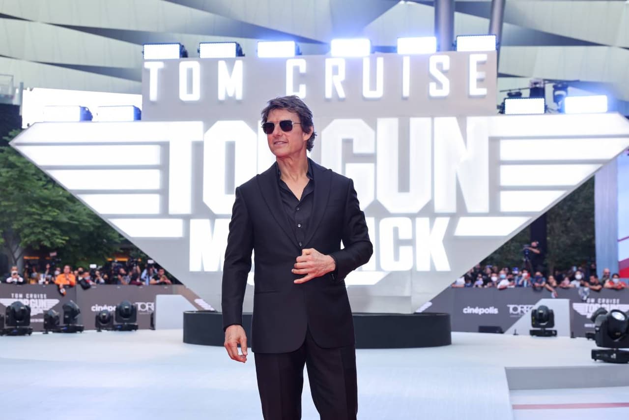 Tom Cruise en la premier de 'Top Gun: Maverick' en la Ciudad de México en 2022.