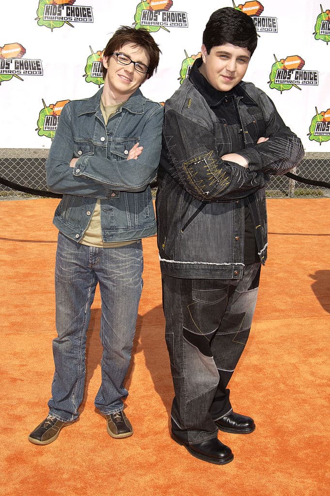 Josh y Drake en la entrega 16 de los Premios de Nickelodeon Kids' Choice Awards de 2003