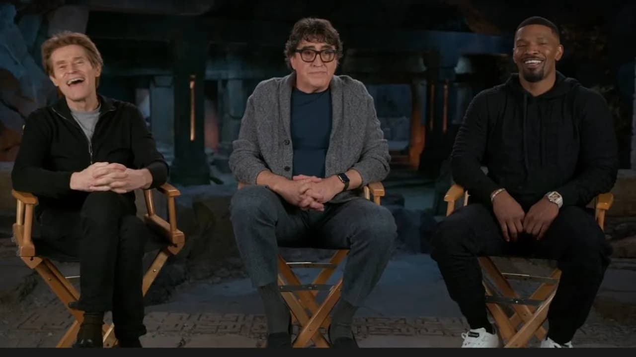 Alfred Molina, Jamie Foxx y Willem Dafoe en la promoción de 'Spider-Man: No Way Home'