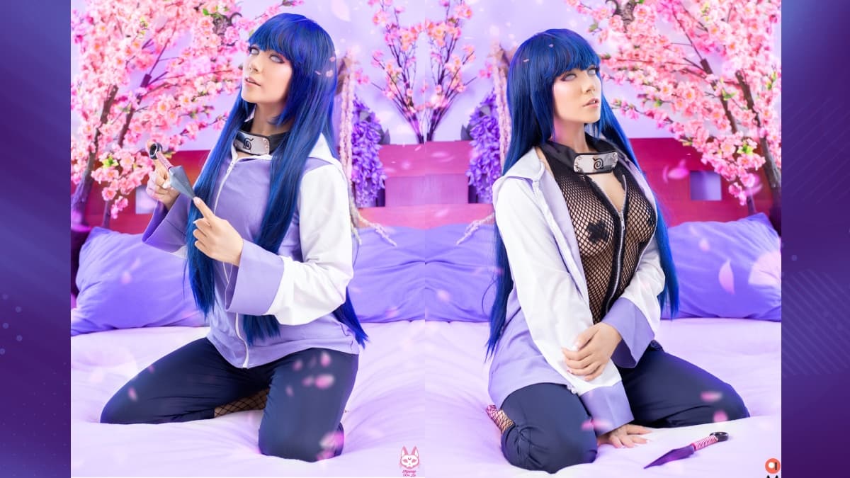 Su Hinata Hyuga, de Naruto, es idéntica a la kunoichi y, como puedes ver, también tiene versiones un poco más atrevidas de algunos de sus cosplays, fotos que tiene separadas en sus cuentas de Instagram momo_kim_lee y momokimlove, respectivamente, así como Only Fans y Patreon.