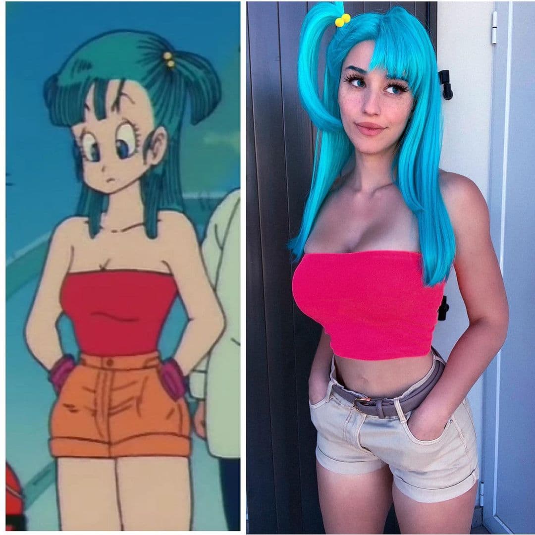 Bulma adolescente es uno de los primeros personajes de Akira Toriyama, sin ella la historia no sería lo msimo y Giulia Valeriani se convirtió en ella.