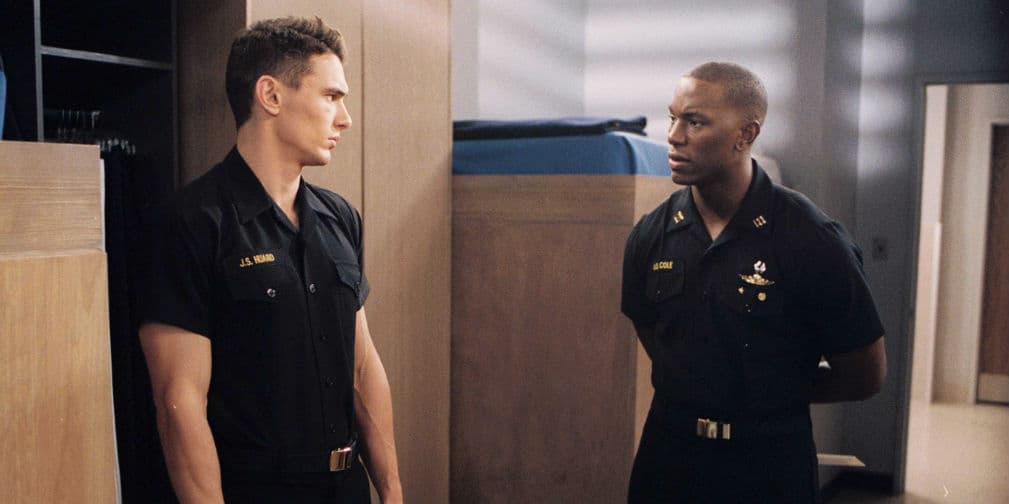 9. Tyrese Gibson y James Franco: El moreno no aguantó las bromas del actor en el set de la película Annapolis.