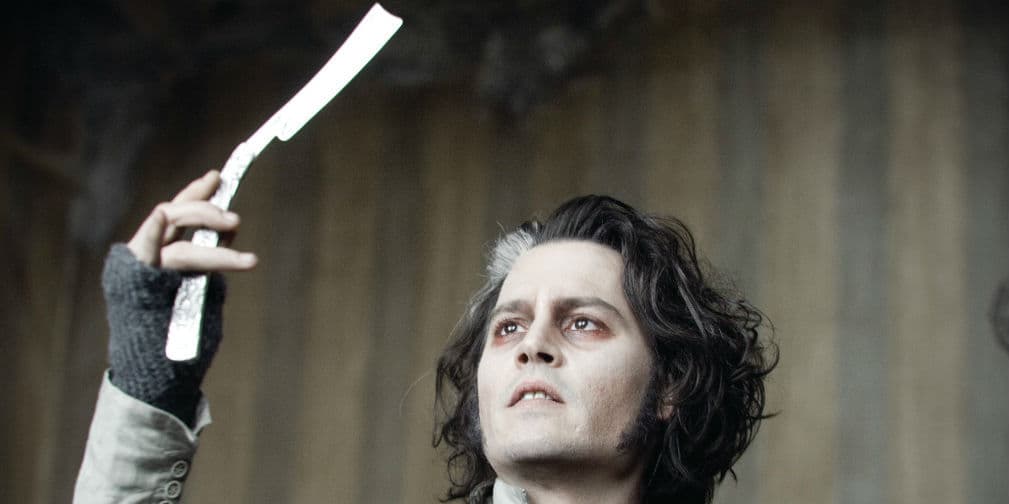 8. Sweeney Todd (2007): Depp es el infame Benjamin Barker, también conocido como Sweeney Todd.
