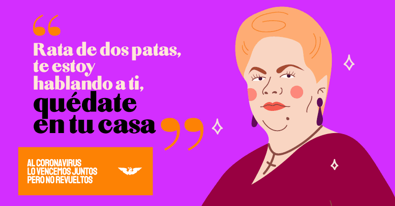 Y, claro, no podía faltar un diseño que involucrara a una de sus letras más famosas junto con un mensaje por la pandemia del coronavirus.