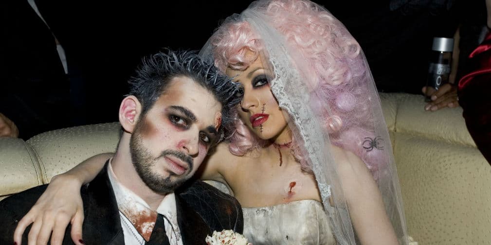 Christina Aguilera: En el 2005, la rubia se inspiraba en el Cadáver de la Novia, junto a su ex Jordan Bratman.