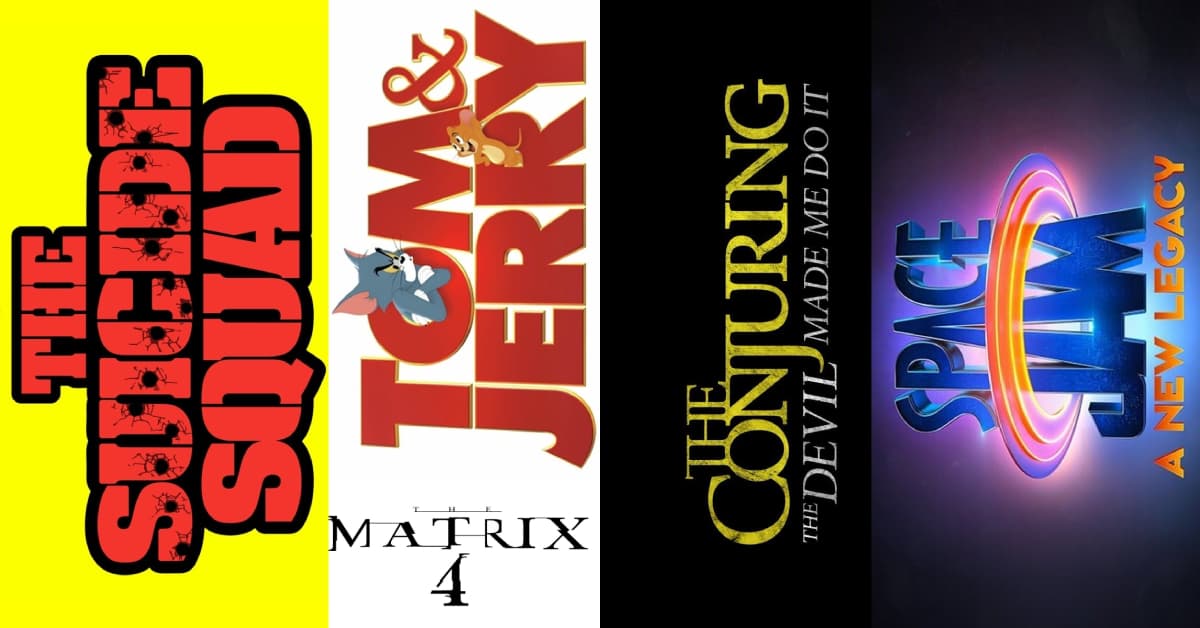 The Suicide Squad, Matrix 4, Tom & Jerry, El Conjuro: El diabo me obligó a hacerlo, SPace Jam A new legacy