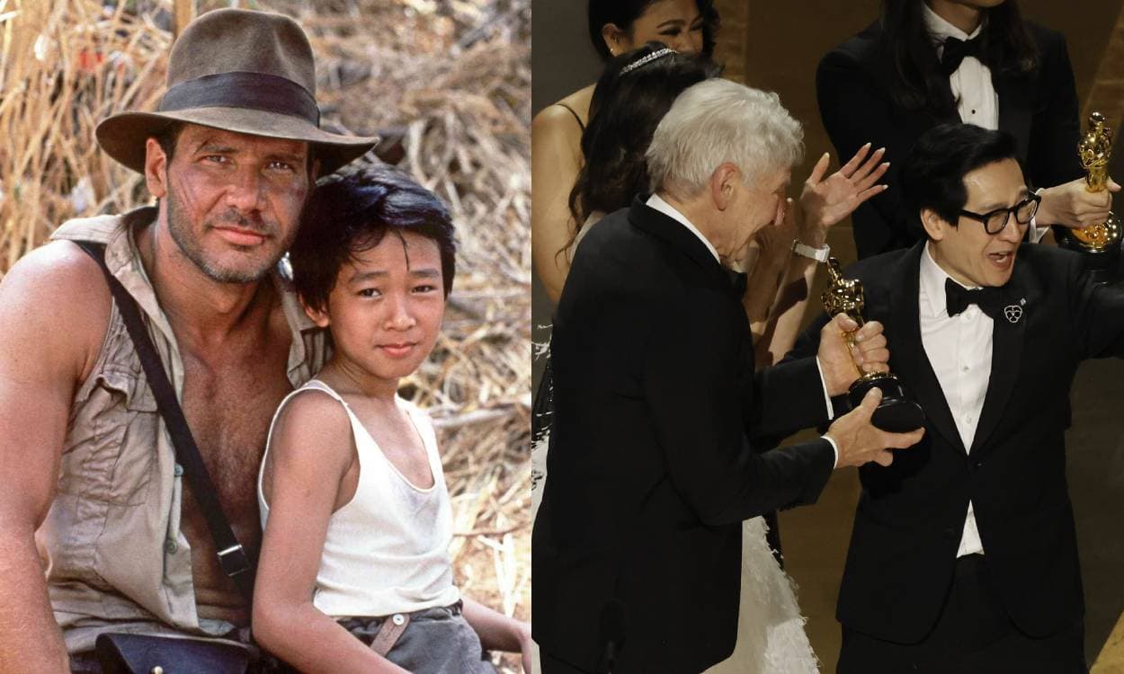 El emotivo reencuentro de Ke Huy Quan y Harrison Ford en los Oscar 2023