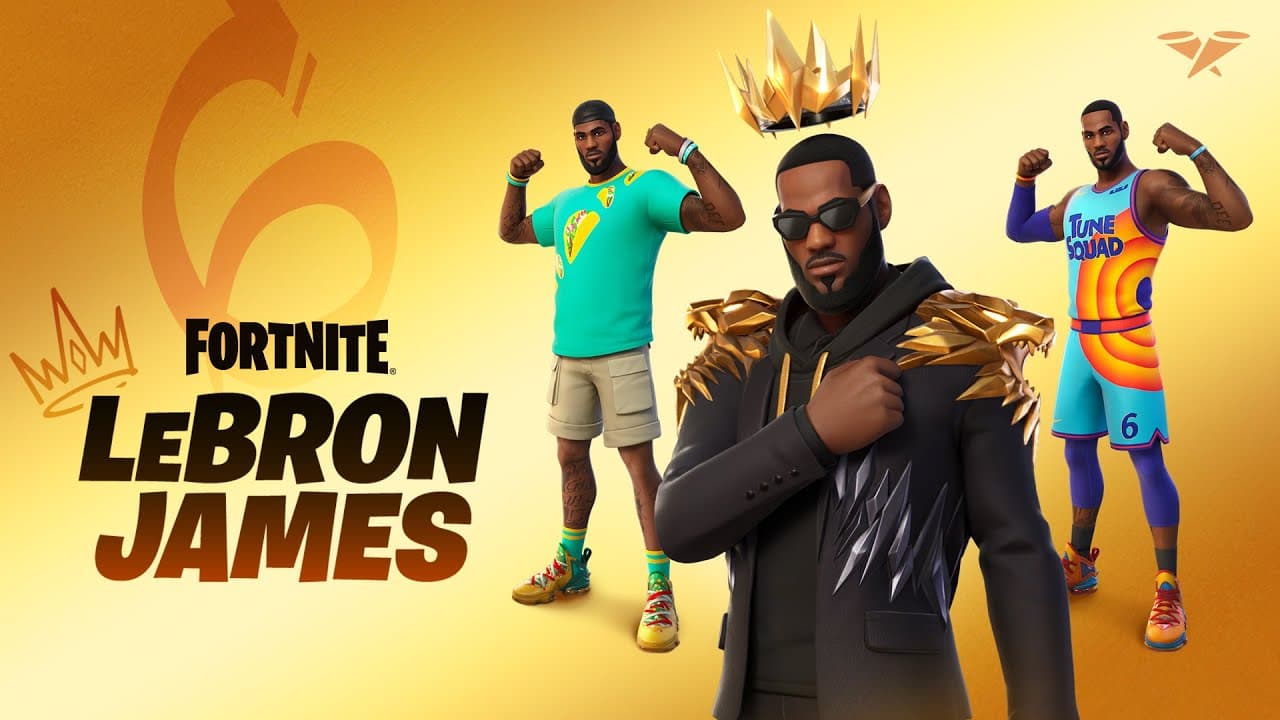 ¡El Rey está aquí! LeBron James llegará a Fortnite con una skin exclusiva de Space Jam 2