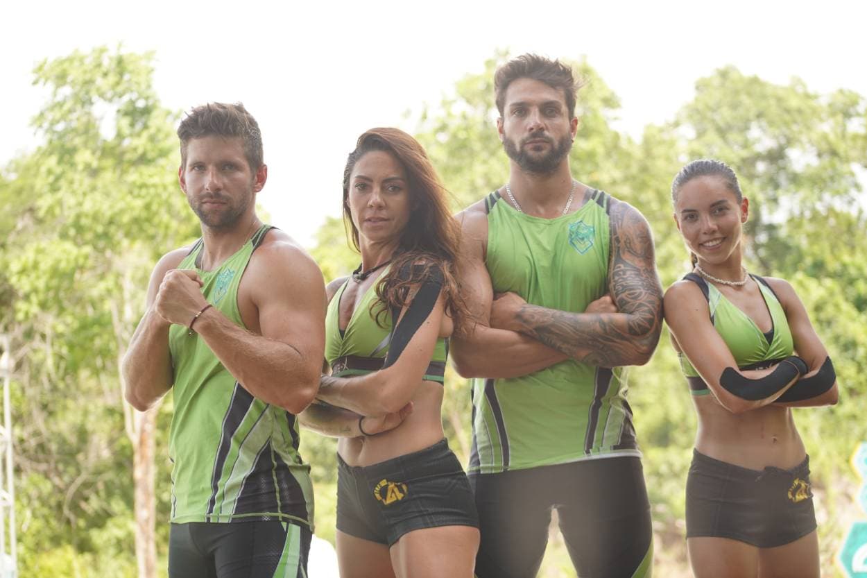 Ricki, María José, Nicola y Ceci son el equipo Verde en Reto 4 Elementos 2022.