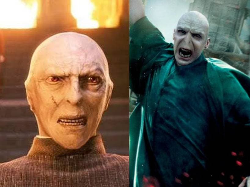Richard Bremmer y Ralph Fiennes interpretaron a Lord Voldemort