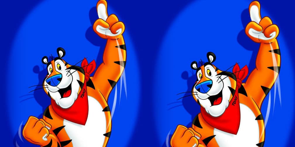 3. El Tigre Toño: Es la mascota de un cereal muy popular para el desayuno, apareció en 1953.