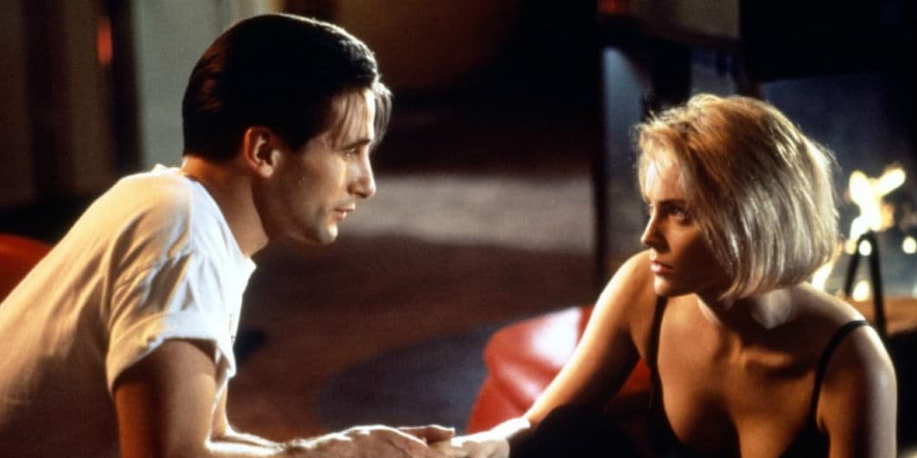 8. Sharon Stone y William Baldwin: La actriz no podía soportar estar cerca del galán en la película Silver.