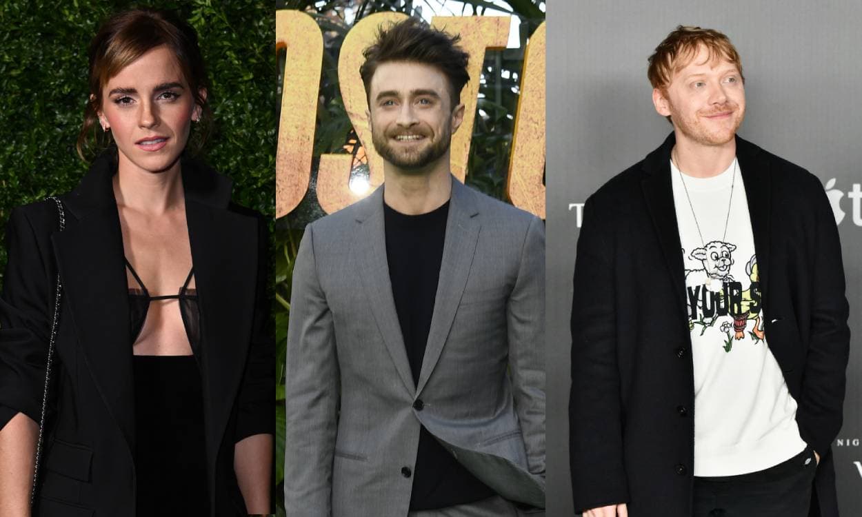 Emma Watson habla de su relación con Daniel Radcliffe y Rupert Grint