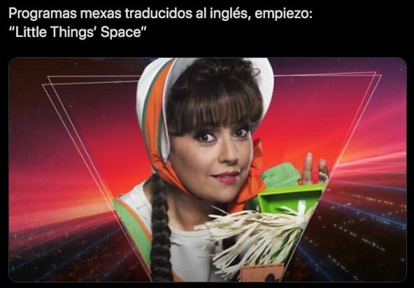 Todo empezó cuando el usuario de Twitter @SoyNoeRoa, propuso reimaginar programas mexicanos traducidos al inglés, por ejemplo, 'El espacio de Cositas' ahora sería 'Little Things' Space'.