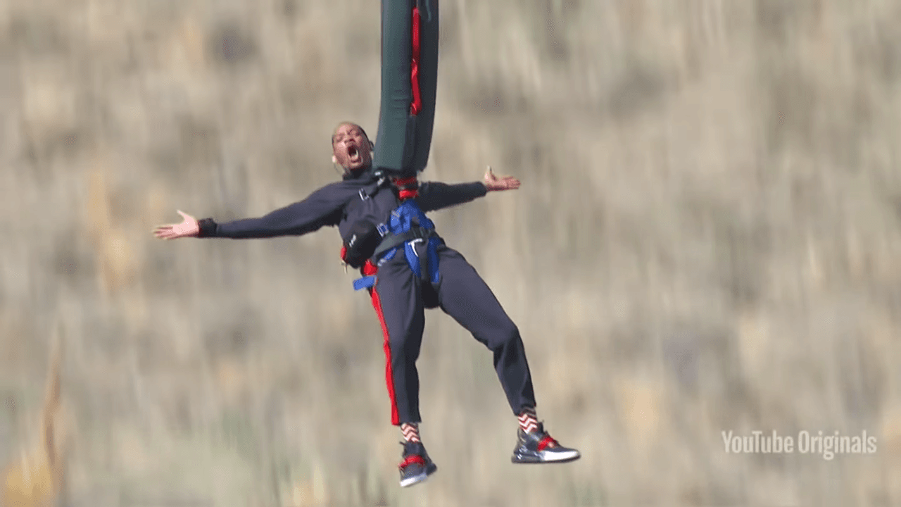 Will Smith se aventó del bungee ¡desde un helicóptero!