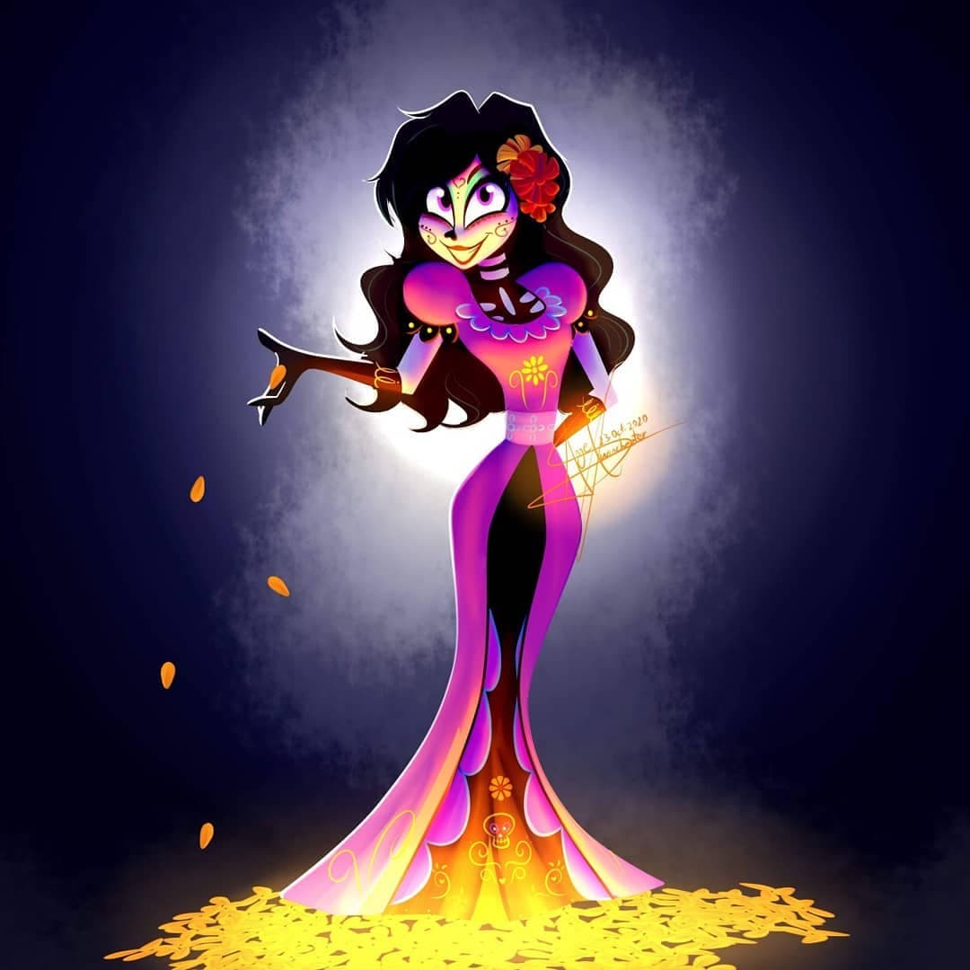 Este mes previo a Día de Muertos, varios artistas e ilustradores hicieron su versión de nuestro querido personaje 
<b>Catalina la Catrina</b> y decidimos recopilar los mejores. Comenzando con este de Ángel Winchezter