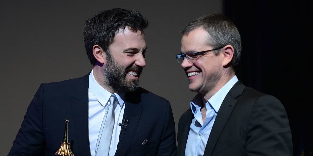 1. Matt Damon y Ben Affleck: El bromance más legendario, producto de su trabajo en Good Will Hunting.