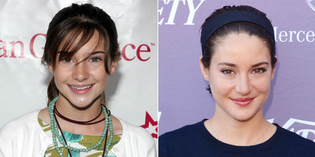 12. Shailene Woodley (15 de noviembre de 1991) - La protagonista de la saga de Divergente no perdió su tímida sonrisa al crecer, nos mostró una cara diferente en Bajo la misma estrella y en Big Little Lies.