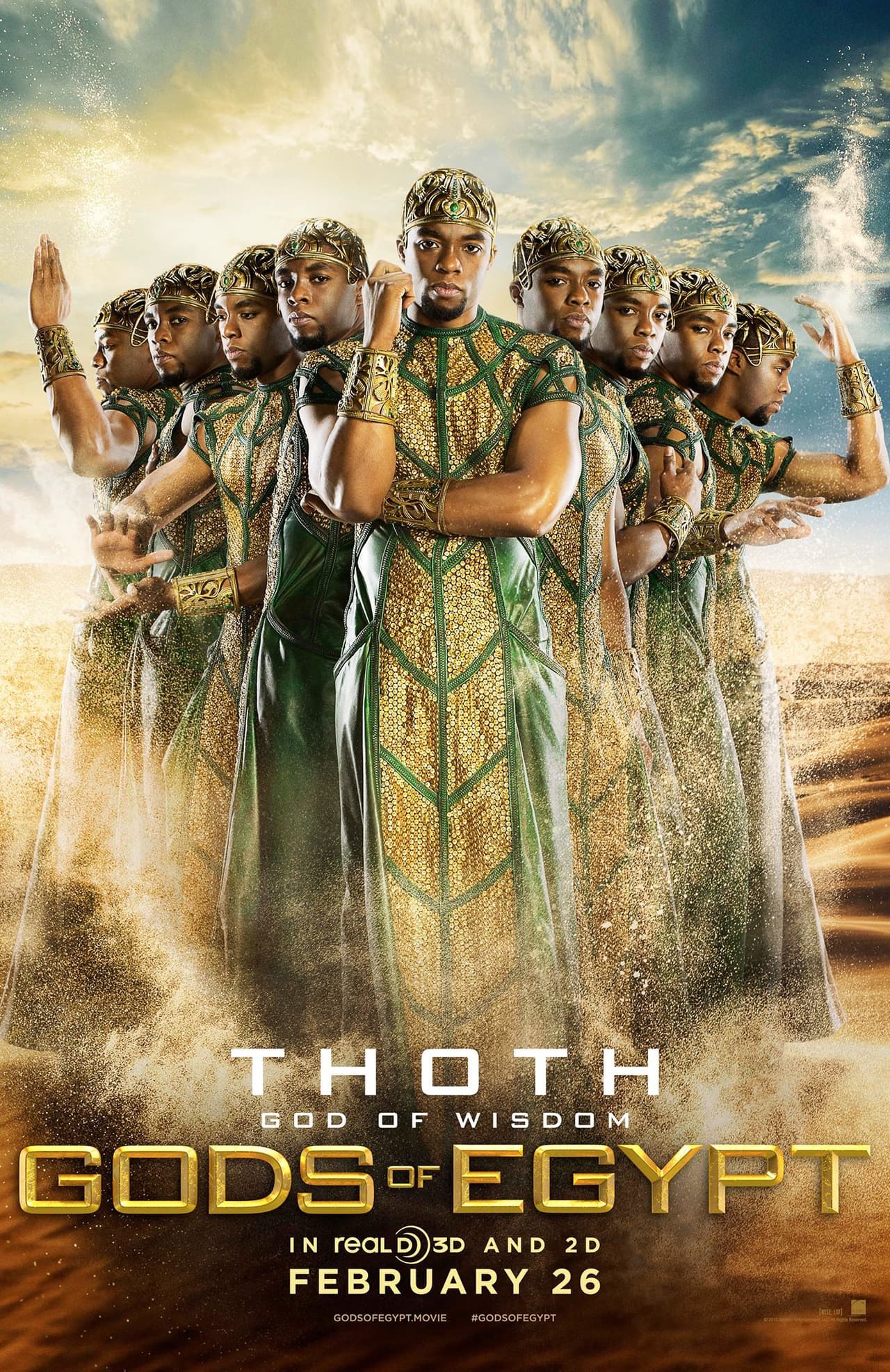 Llegó a convertirse en una deidad en la cinta 'Gods of Egypt' (2016), encarnando la sabiduría de Toth. Chadwick fue diagnosticado con cáncer de colón en 2016 y las películas que hizo a partir de ese mommentolas realizó entre operaciones y quimioterapias, en realidad es admirable su esfuerzo y dedicación.
