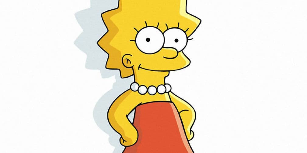 2. Lisa Simpson: Su serio carácter y su afán por la perfección hacen que nos caiga mal, aunque no sea mala.