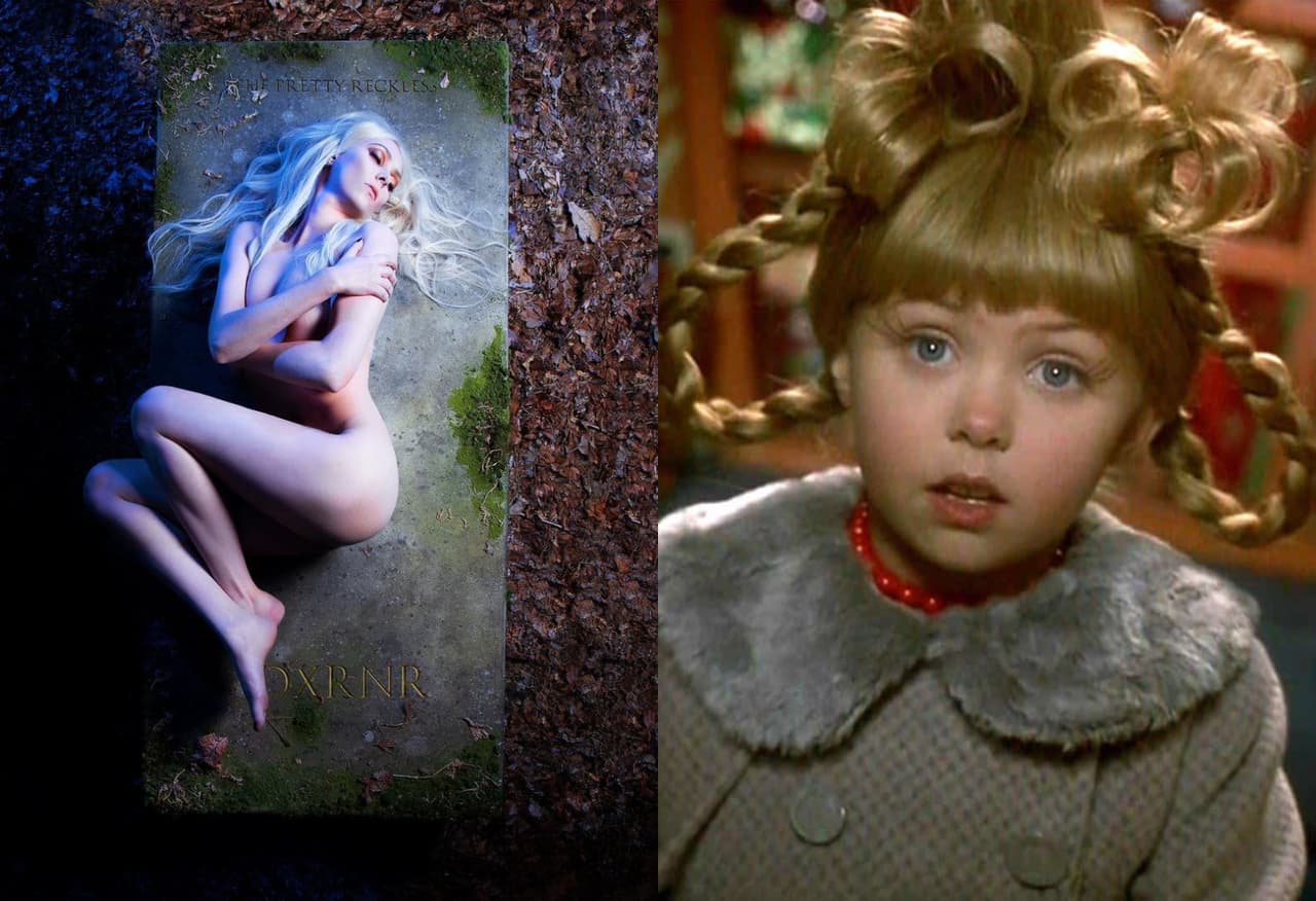 Portada de canción '25' y escena de El Grinch