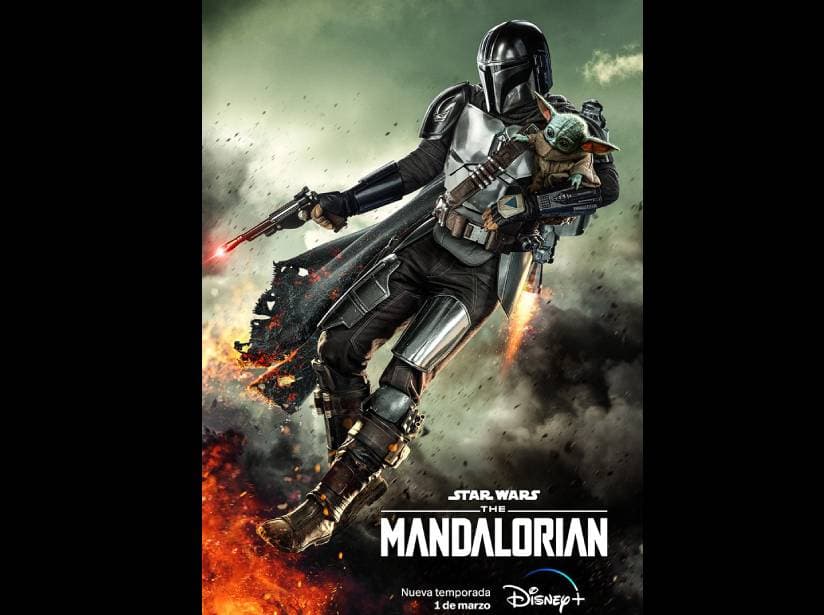Póster oficial de la tercera temporada de 'The Mandalorian'.