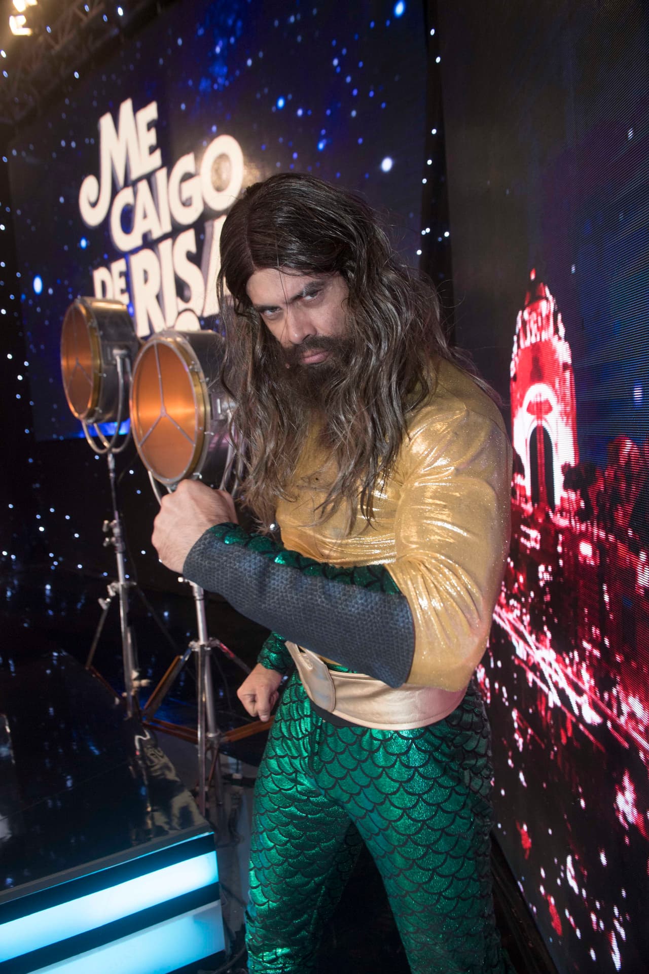 Pedro Moreno llegó como Aquaman.