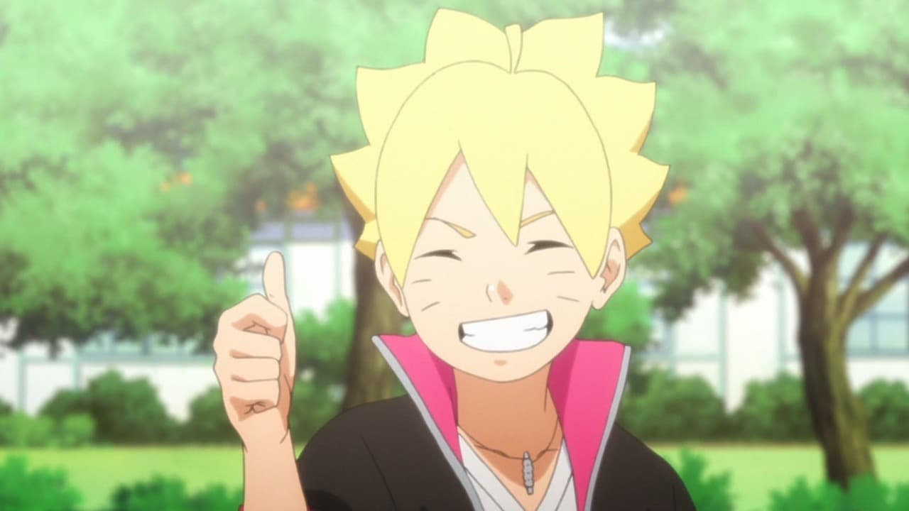 Boruto sonriendo