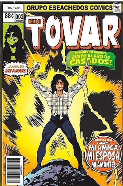 Desde el Hell's Kitchen de Matamoros viene Rigo Tovar, nuestro Daredevil. Quien además tiene poderes de Aquaman. ¿O cómo nos explicamos que no sólo habló con una sirena sino hasta le hizo un hijo?