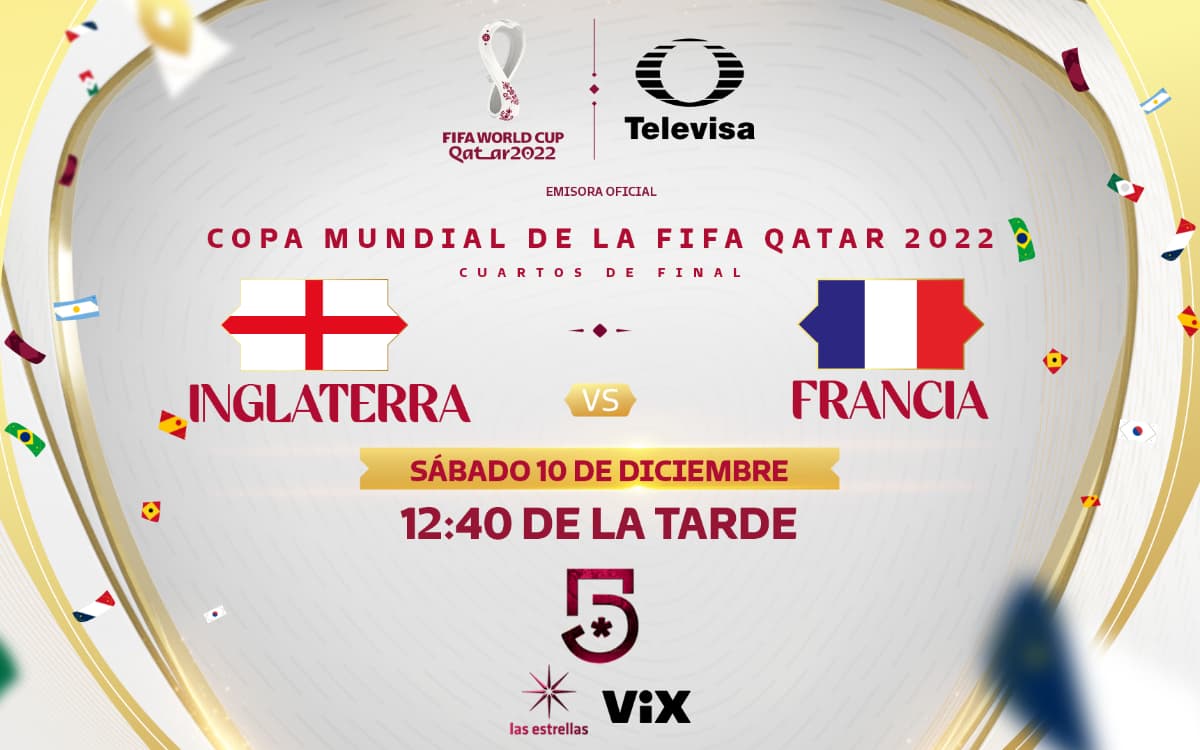 Inglaterra vs Francia: Horario y dónde ver en vivo el partido de Qatar 2022