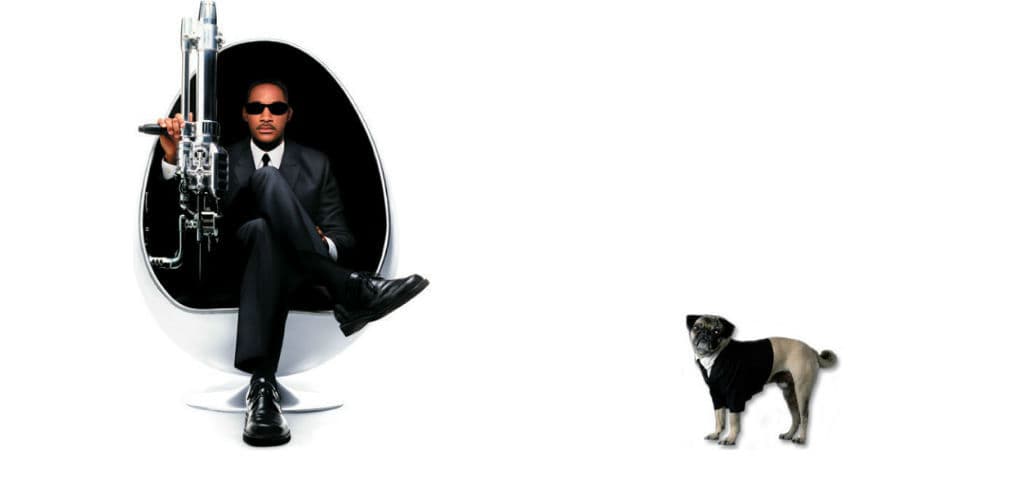 1. Men In Black: Frank, el Pug era en realidad un extraterrestre de la raza Remoolian. Lamentablemente ya murió y por eso no aparece en la tercera movie.