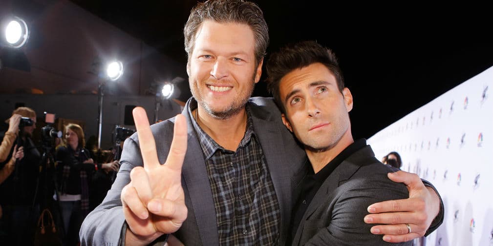 14. Adam Levine y Blake Shelton: Cuando se juntan los coaches de The Voice, hasta los ángeles cantan.