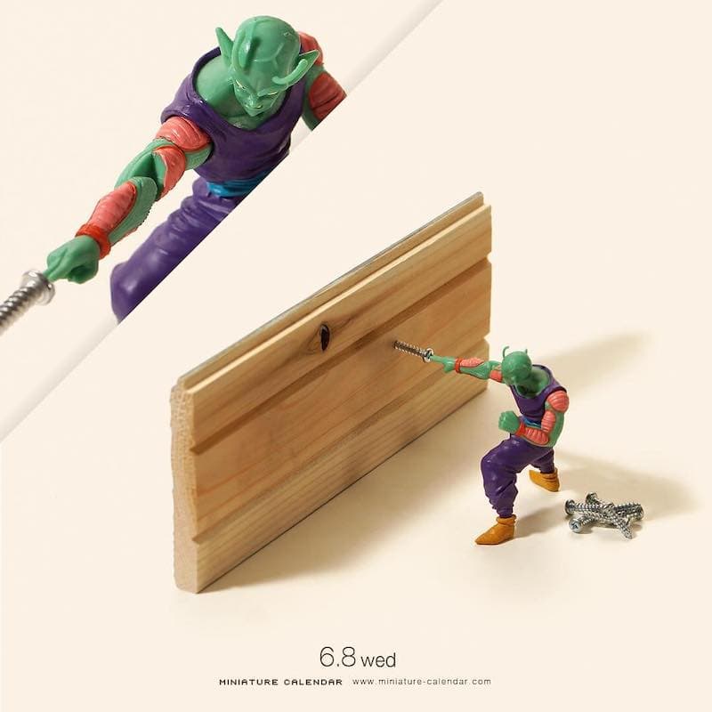 Tatsuya Tanaka, artista japonés, ha usado minuaturas, comida, basura y demás para recrear escenas clásicas de Dragon Ball.