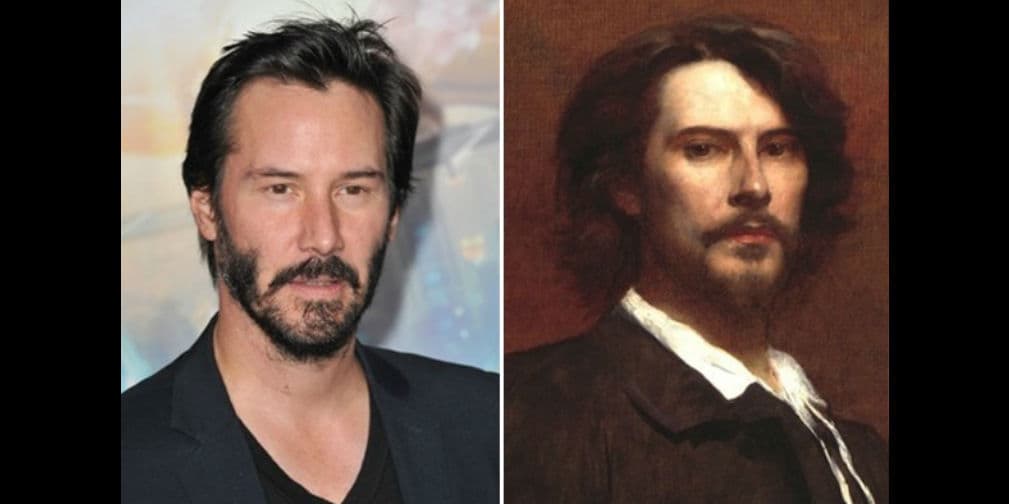 2. Keanu Reeves: Este famoso artista es muy parecido a Paul Mounet, un gran actor de su época.