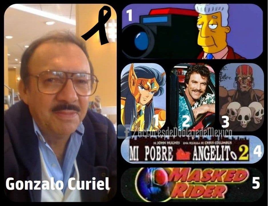 Gonzalo Curiel, voz de Camus y Kent Brockman, ha fallecido
