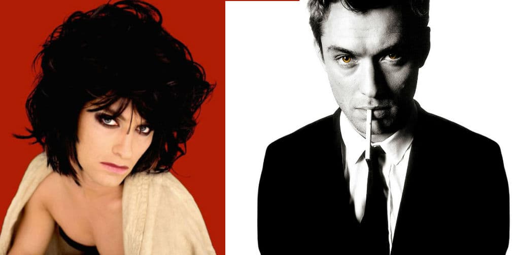 Jude Law es tan guapo que hasta se ve bien como mujer en el filme Rage.