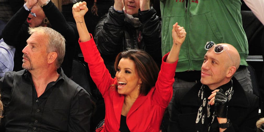 9. Eva Longoria: Es fanática de los San Antonio Spurs, incluso antes de casarse con Tony Parker.