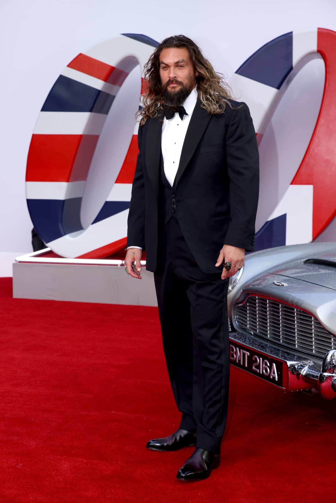 Jason Momoa en la premier de 'No time to die' en Londres 2021